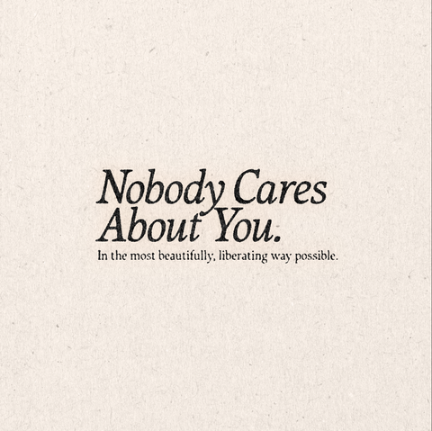 'Nobody Cares' Print
