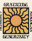 'Gratitude, Kindness, Humility, Genrosity' Print