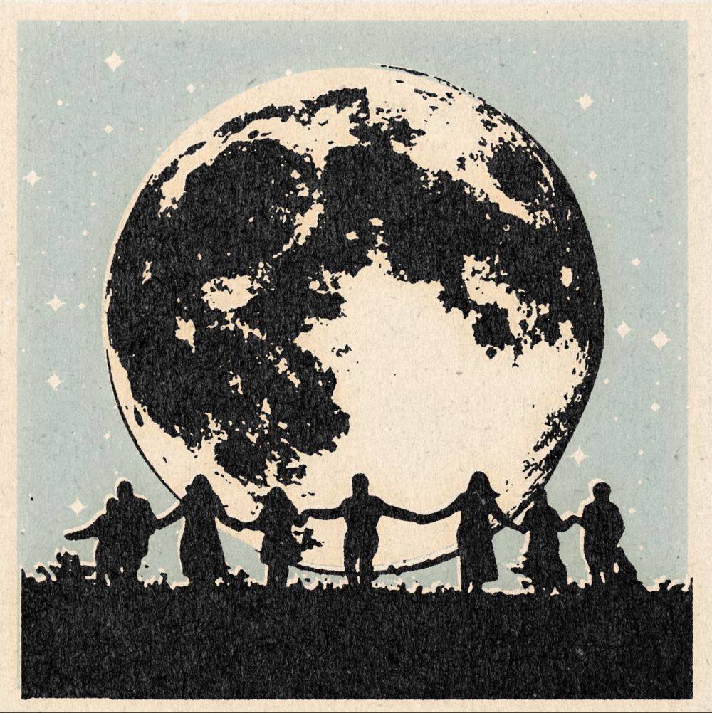 &#39;Moon People&#39; Print