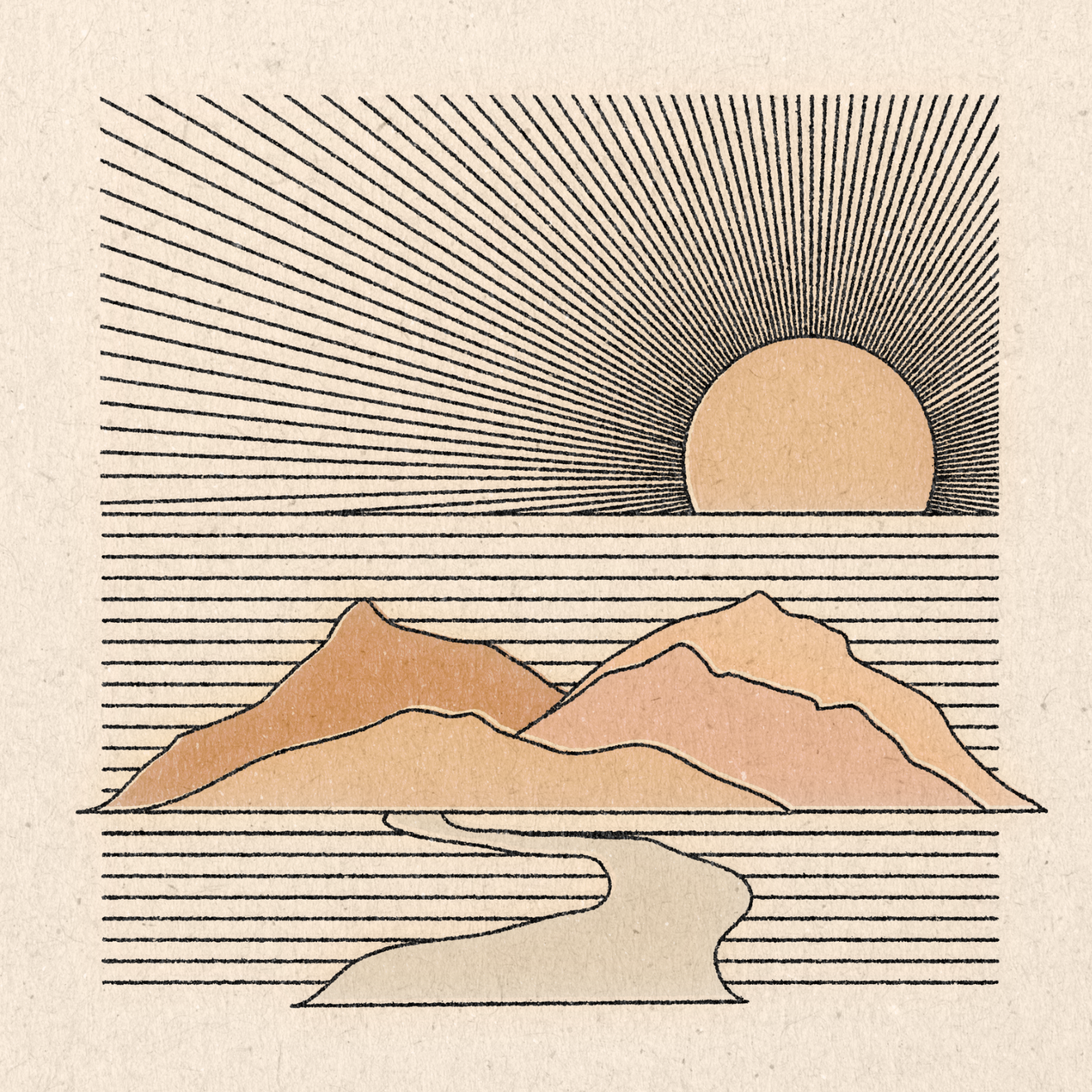 &#39;Sunscape&#39; Print