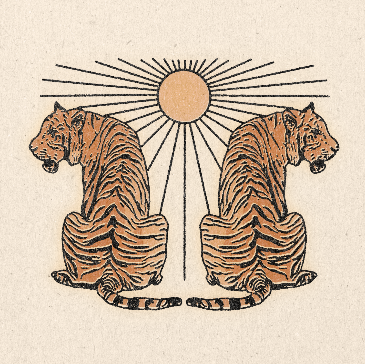 &#39;Tiger Pair&#39; Print
