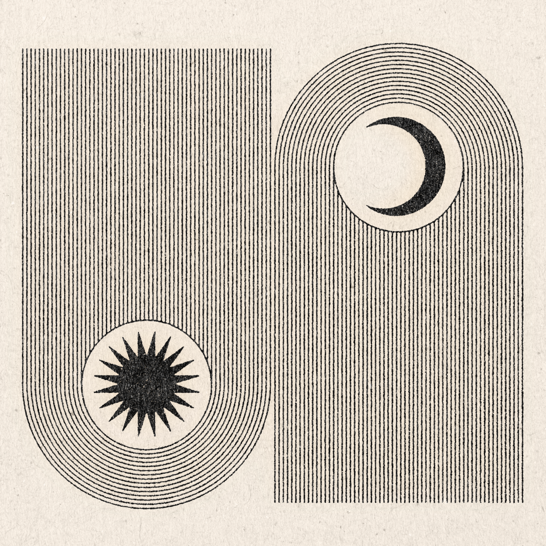 &#39;Setting Sun Rising Moon&#39; Print