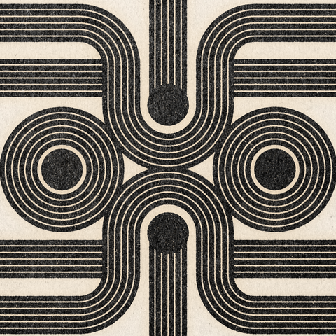 'Deep Lines and Circles' Print