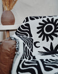 'Elements Of Existence' Reversible Throw Blanket