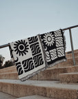 'Elements Of Existence' Reversible Throw Blanket